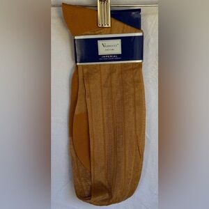 Vannucci Men's Tan Nylon Socks Shoe Size 7-12